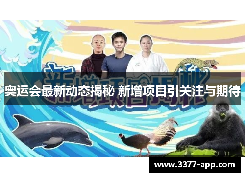 奥运会最新动态揭秘 新增项目引关注与期待